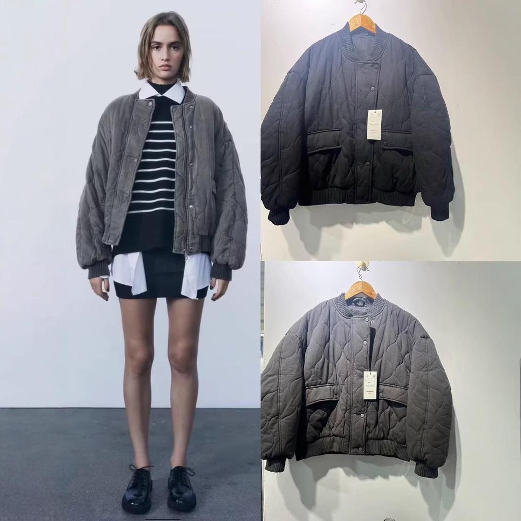 Giacca Trapuntata in Cotone da Donna Inverno 2024 - Moda Street Style, Cappotto a Maniche Lunghe
