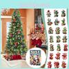 Christmas Advent Calendar With Dragon Theme 24 Acrylic Hanging Decorations For Festive Gift