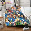 Anime deky Inazuma Eleven Deka Měkká kreslená deka Flanel Throw Deka Postel Pohovka Deka Deka Potah křesla Deka Home Decor