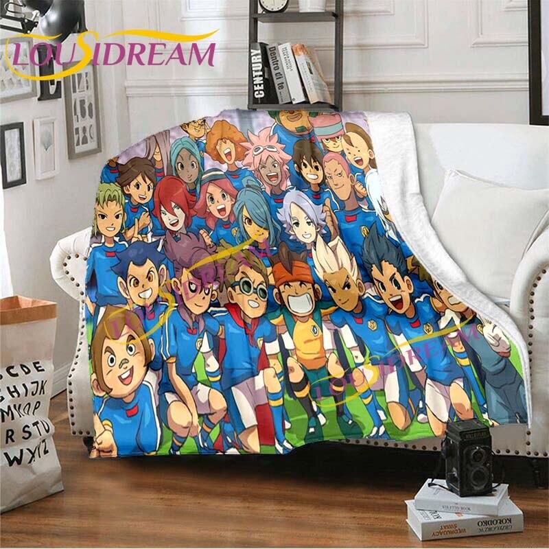 Anime deky Inazuma Eleven Deka Měkká kreslená deka Flanel Throw Deka Postel Pohovka Deka Deka Potah křesla Deka Home Decor