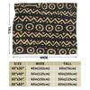 OUT OF AFRICA African Art Black And Gold Blanket Flannel Soft Throw Blanket for Bedroom Sofa Bedspread