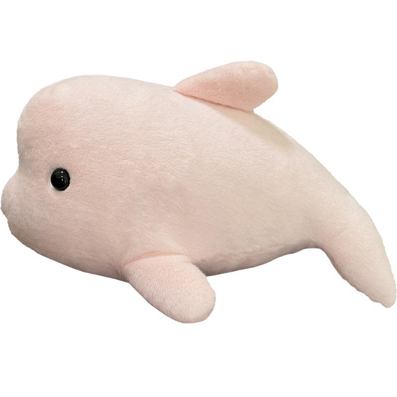Girls Heart Pink Dolphin Throw Pillow Plush Toy Doll Aquarium Dolphin Doll Children Soothing Doll