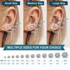 Premium 0.5-2ct Moissanite Diamond Stud Earrings for Women Orginal 925 Silver Screw Back Women Moissanite Earring