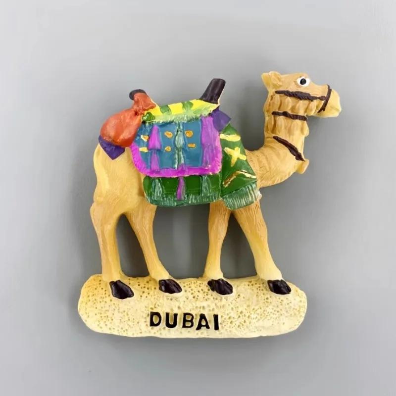 Dubai Refrigerator Stickers The United Arab Emirates Travel Souvenirs Burj Al Arab Burj Khalifa Tower Fridge Magnets Gifts