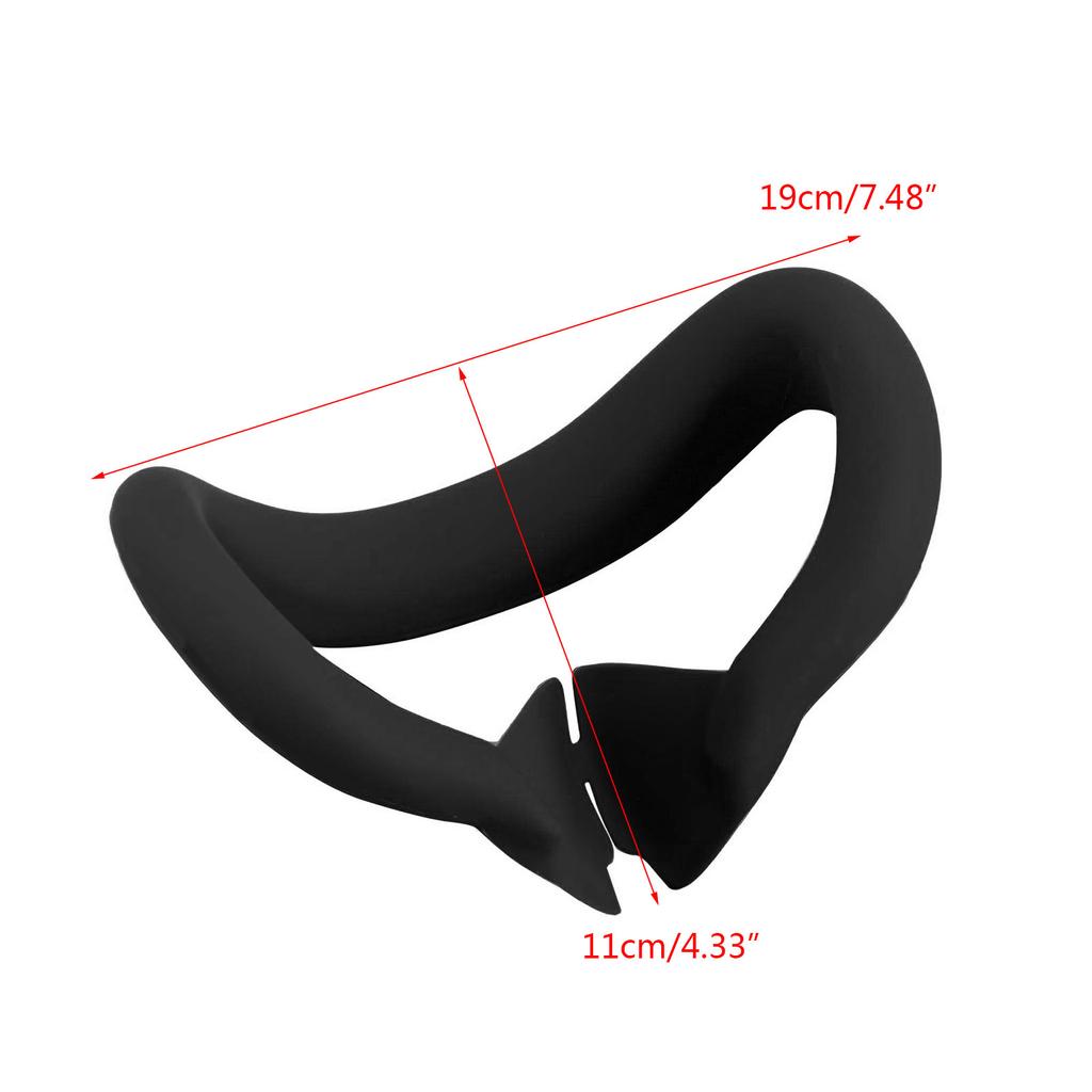 Face Cover Sweat-Proof Silicone Face Cover Pad for Meta Quest 3 VR Headset Washable & Anti-Leakage Lightproof Mask Case