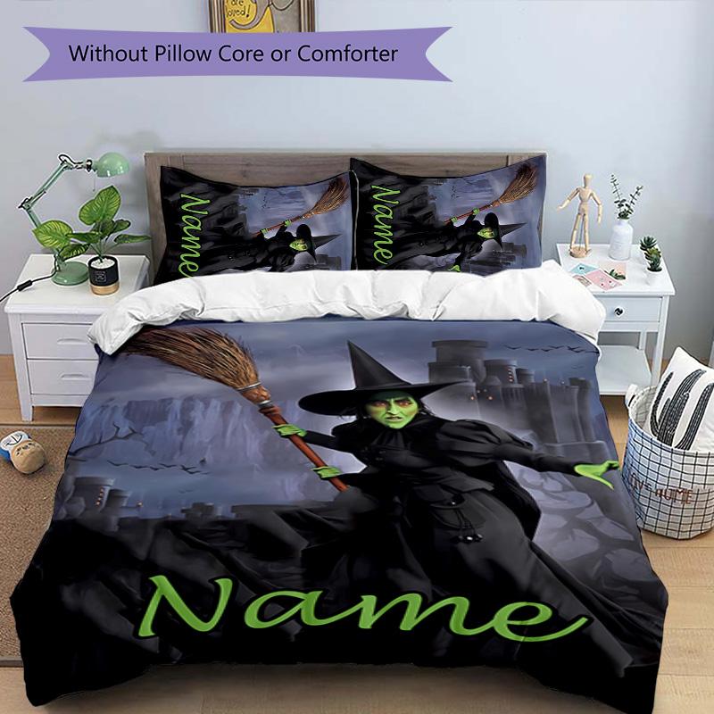 3pcs The Wizard of Oz3 Cover Set - Personalized Name, HD Printed Bedding with 1 Cover and 2 Pillowcases - Perfect for Home Decor, Easy Care