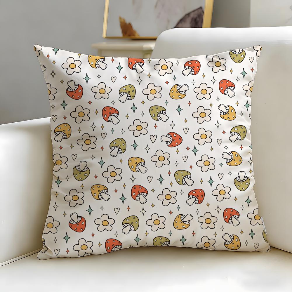 Horizontal bar pattern Cushion Cover Soft  EasyWash Pillow Case  Versatile for Couch Bed Travel and Office