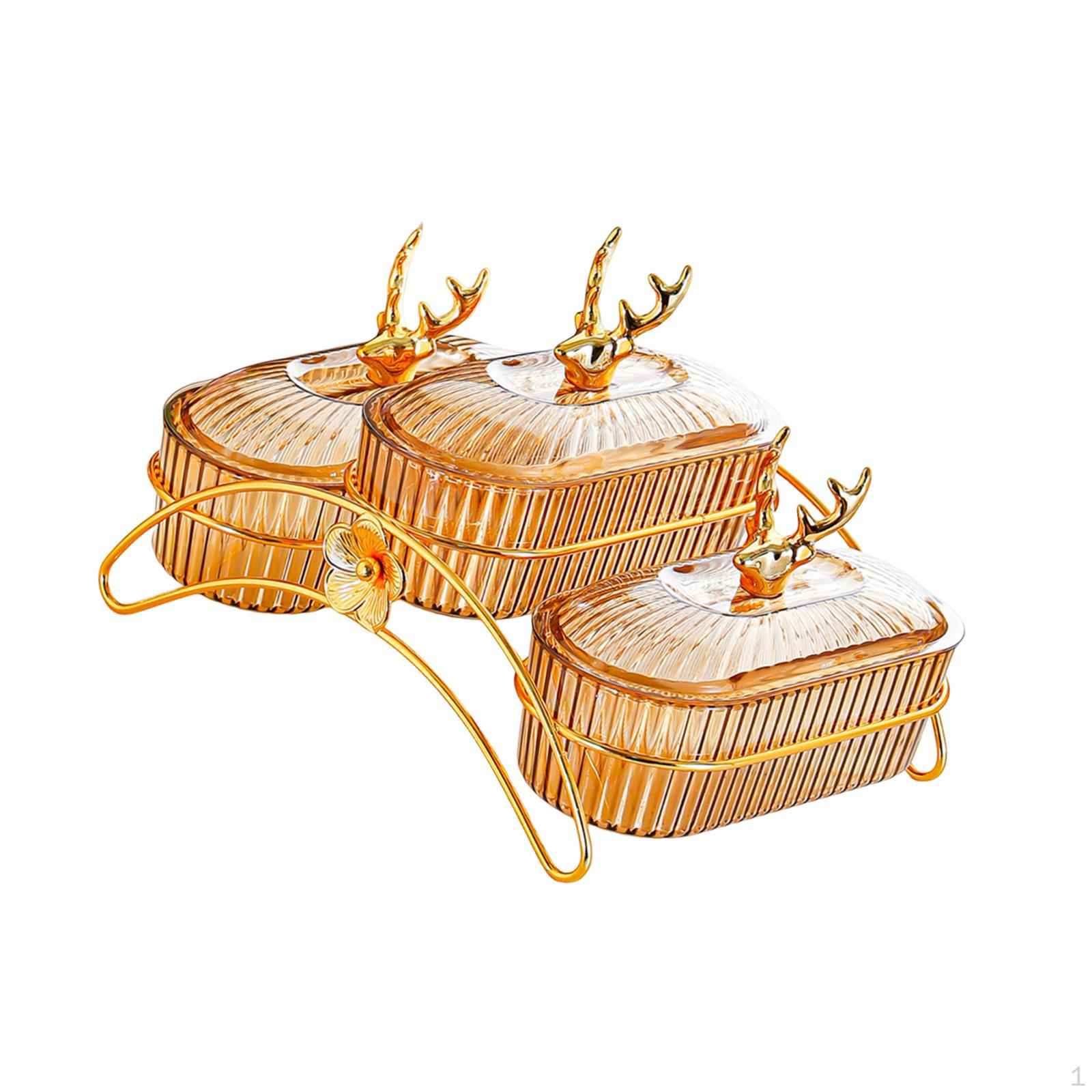 

Блюдо из сухофруктов, закуска, сервировочный поднос с крышкой, украшение для дома, тарелка с орехами, блюда для закусок жёлтый