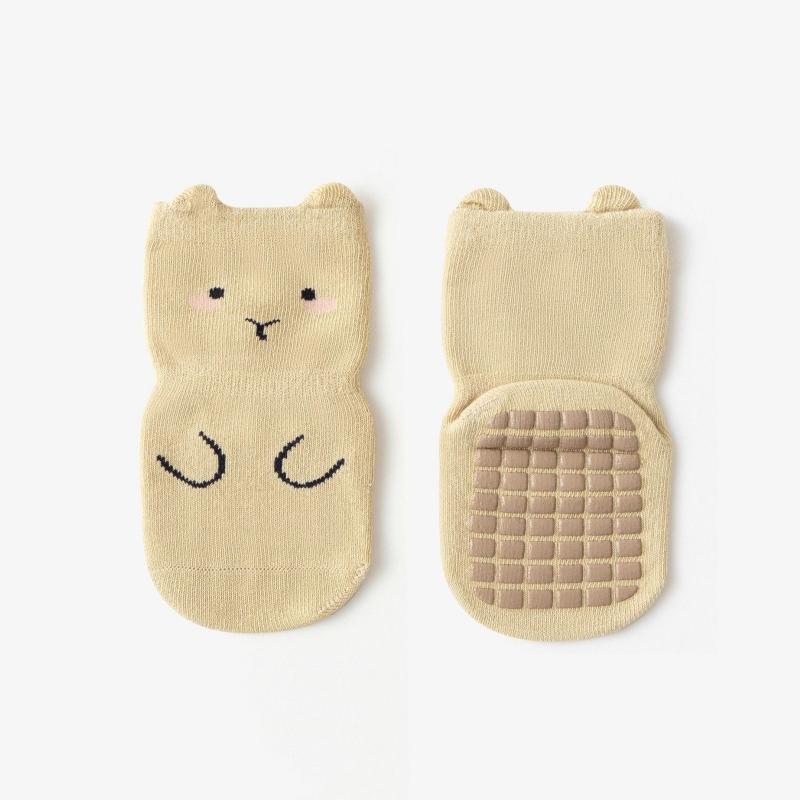 Kids Non-Slip Socks Cute Cartoon Pattern Baby Boys Girls Floor Socks Comfortable Breathable for Toddler Children Spring