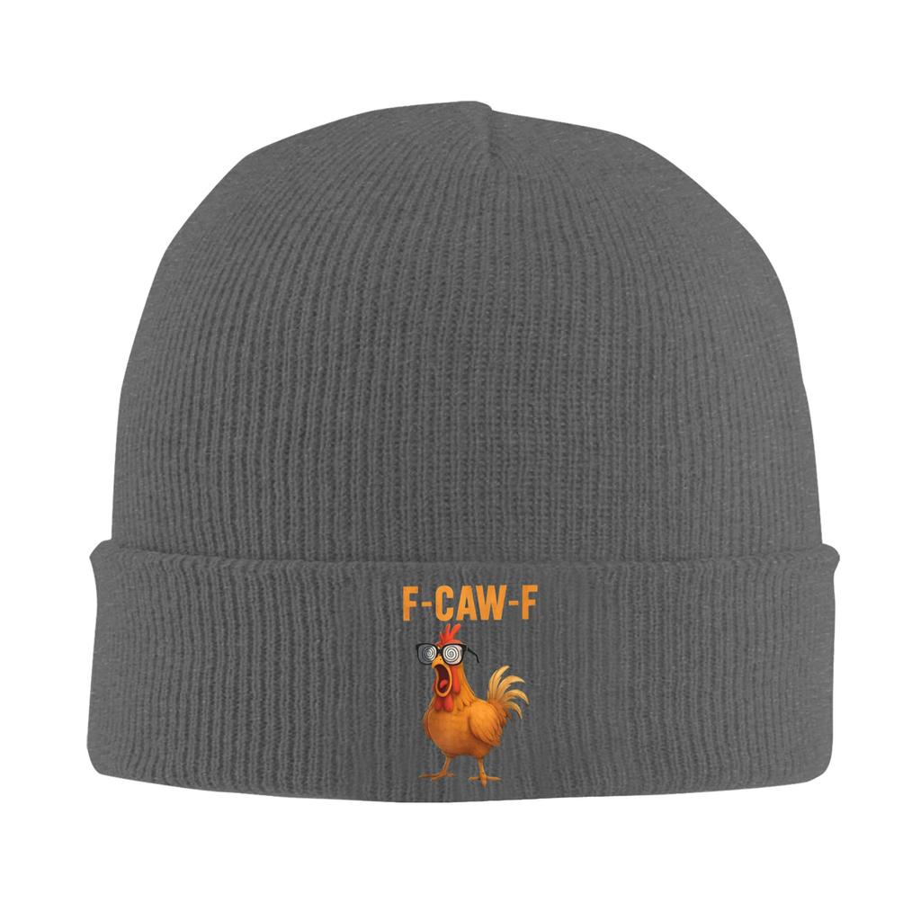 FCawF Chicken Funny Crazy Rooster Meme Humor Bonnet Hats Beanie Hats Spring Graphic Knit Hat Hip Hop Men Gym Head Wrap Cap