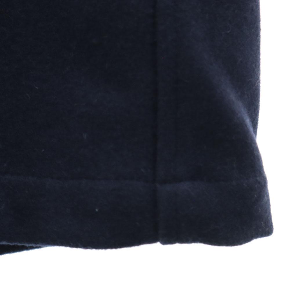 VANQUISH Wool Blend Stainless Collar Coat L Navy Men's Used