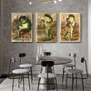 Banjo Frog Anime Art Picture Poster Canvas Painting Retro Style Decorative Painting Living Room Wall Art Print Modern Home Decor No Frame