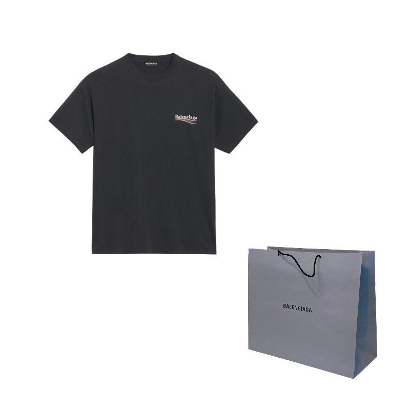 Balenciaga Political Campaign SS20 T Shirt Regular Fit Men's Black 570803TAV441000