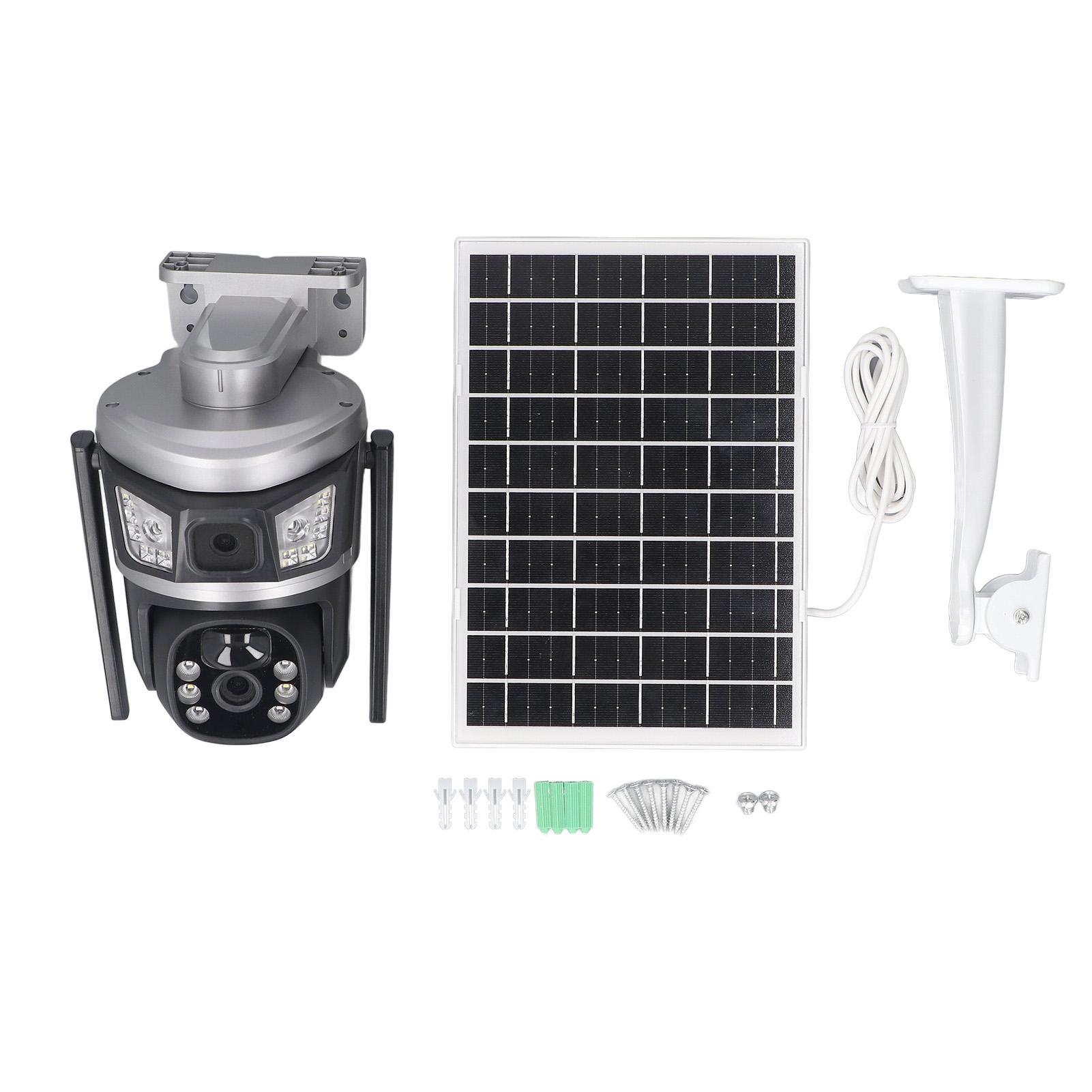 

Solar Security Camera Wireless Outdoor System 4MP 3K HD 360 degrees PTZ Smart Motion Tracking WiFi