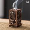 Square Vertical Incense Burner Small Xiangyun Alloy Incense Holder Indoor Aromatherapy Home Ornament Chinese Plum Inense Burners 7