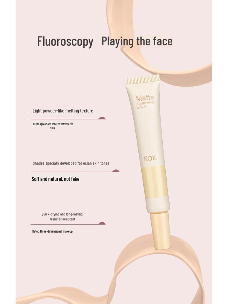 Zestaw baz pod makijaż KOK Radiant Long-Wear: Podkład, Korektor, Bronzer & Gąbeczka - Zestaw 4 sztuk.