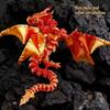 3D Printed Magic Dragon With Wings Movable Joint Fidget Toy Rotatable Articulated Office Desktop Ornament Adults Kid Crafts Gift