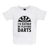 I'D Rather Be Dart Play -Baby Kids Boys Girls Unisex T-Shirt / Romper Tees Top- Bullseye 180 Darts