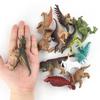 12 Packed Mini Simulated Dinosaur Plastic Simulation Model Dinosaur Toy Set Gift