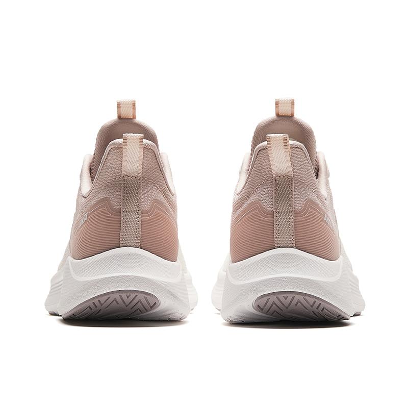 Anta Lingyun Mesh Lightweight Breathable Low-Top Running Shoes Women sneaker White Gray 922425521-5