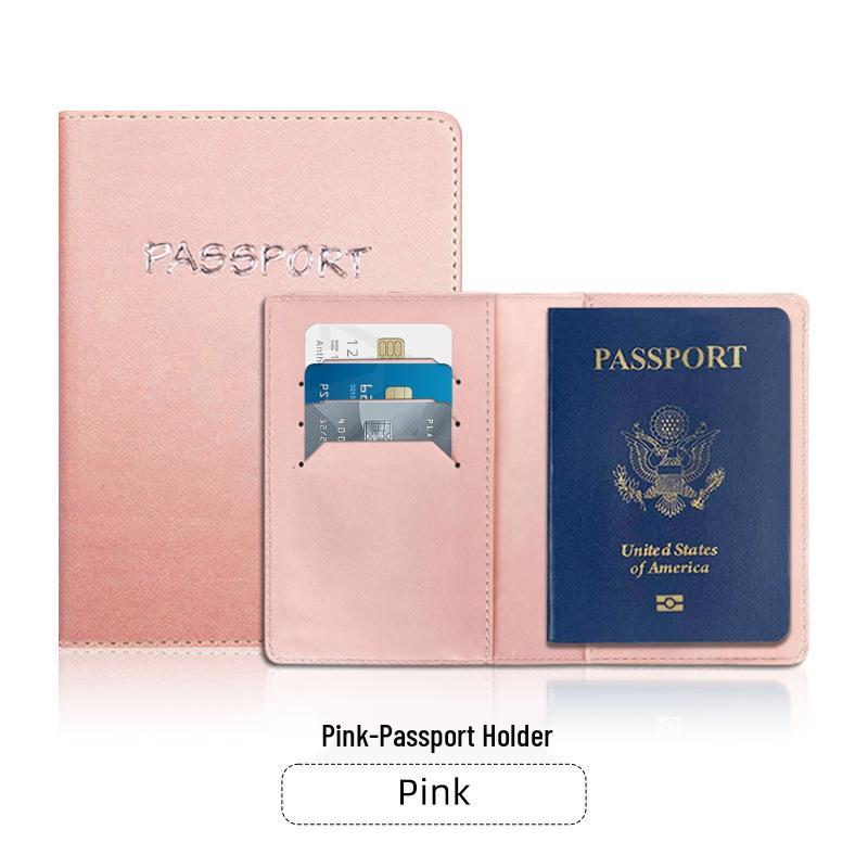 Spot PU Leder Passhülle & Gepäckanhänger Set - Anpassbares Reisegeschenk mit Logo-Option