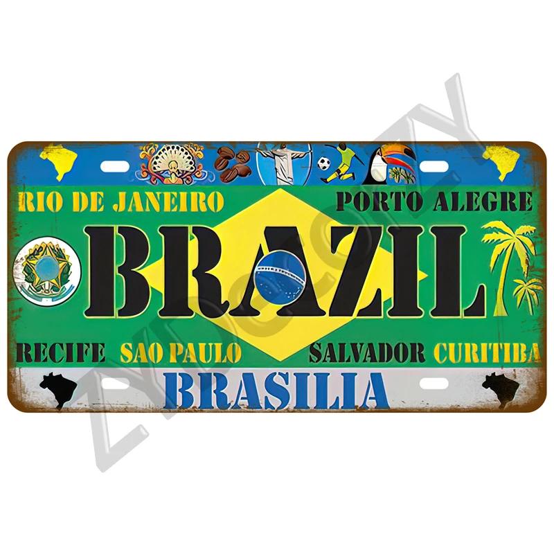 Plechový cedule s vlajkou země Francie Španělsko Německo SPZ Na zeď Domov Restaurace Řemesla Bar Dekorace Kovový cedule Mexiko USA