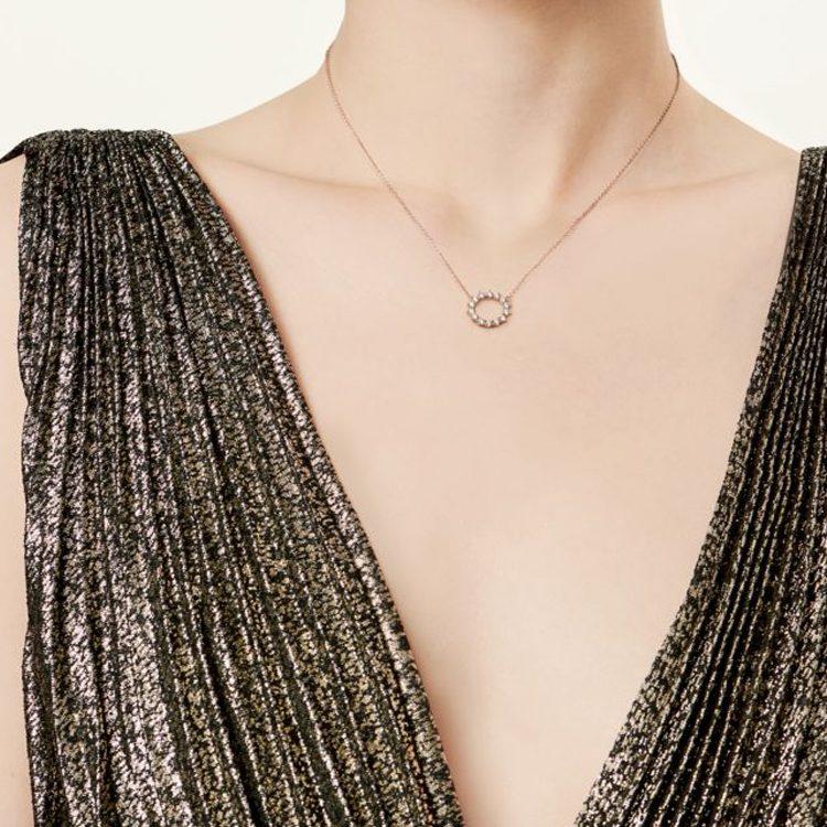 TIFFANY & CO. Necklaces Women's Rose Gold GRP11471