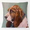 Oil Painting Animals Dachshund Dalmatian Basset Hound Dog Cat And Pheasant Print Cushion Cover Pillow Case