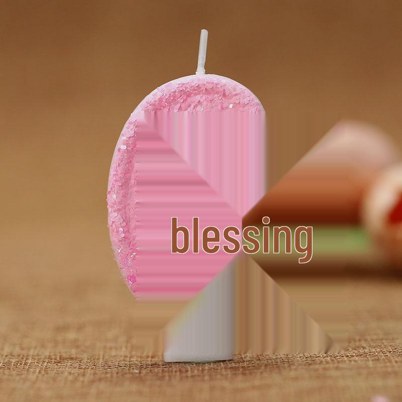 Digital Luminous Pink Bow Candle Birthday Cake Decoration In Clear Box