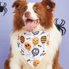 Halloween Pet Dress Up Saliva Towel Printed Dog Triangle Towel Dog Bib Pet Decorative Scarf