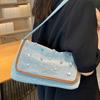 Underarm Bag Women's Large Capacity Diamond Denim Shoulder Bags  New  Versatile Handbags Casual Vintage Female Totes