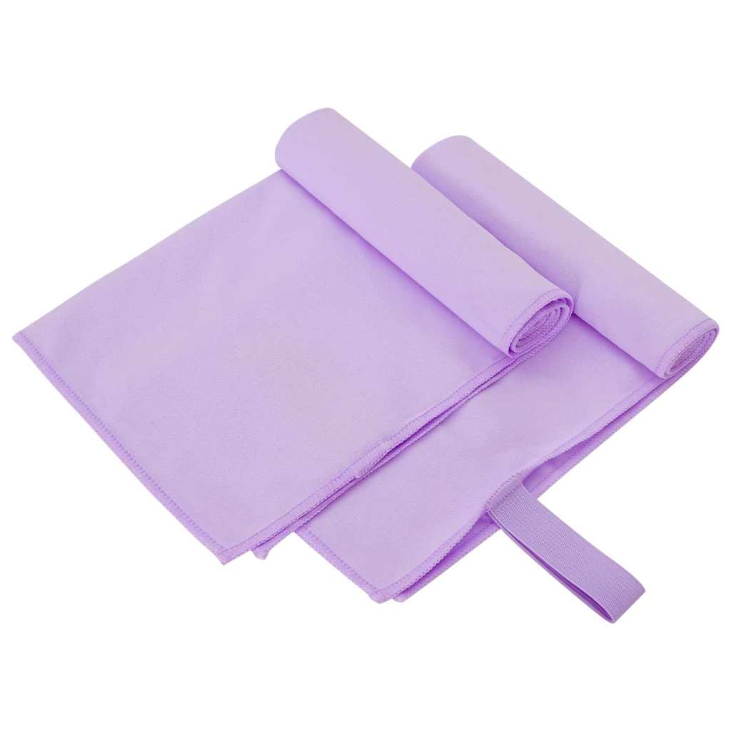 Sports Hand Towels 2 Pcs Purple 50 X 30 Cm Polyester and Polyamide