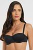 Women's Padded Bra with Detachable Straps, Black Women's Padded Bra with Detachable Straps, Black