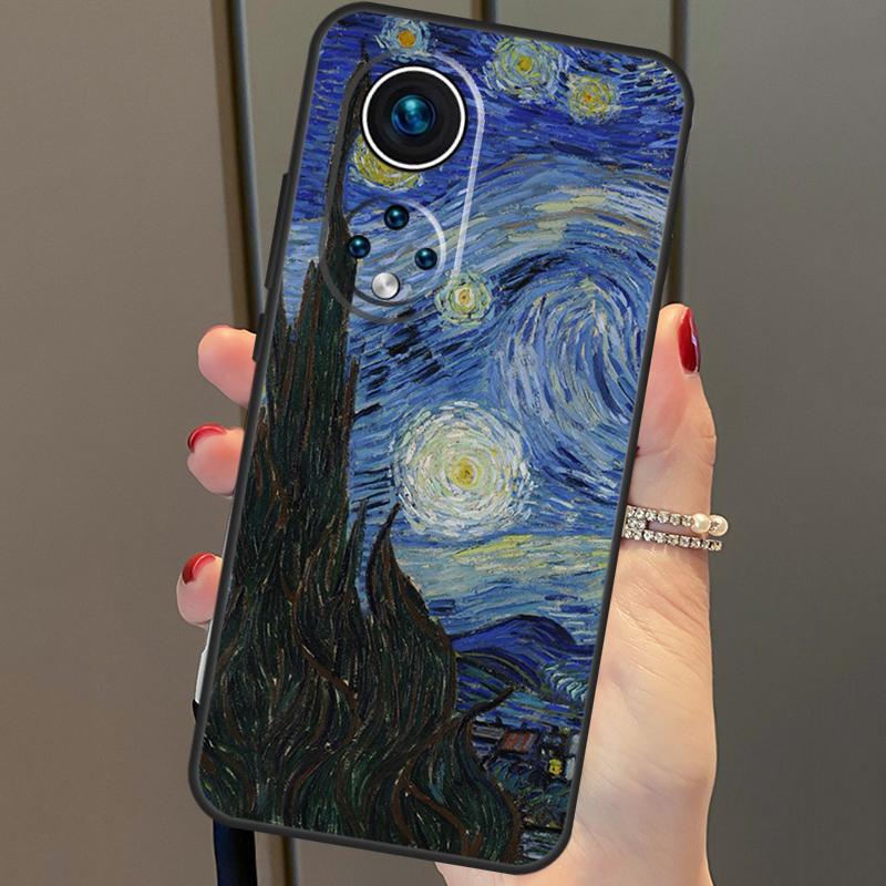 Ölgemälde Van Gogh Für Huawei P30 Pro P20 P40 Nova 5T 9 P Smart Z 2021 Hülle Coque Für Honor 8X 9X 10i 50 Lite