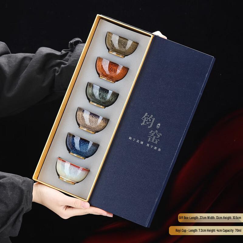 Hanton Jian Zhan Kiln Glazed Teacup Set