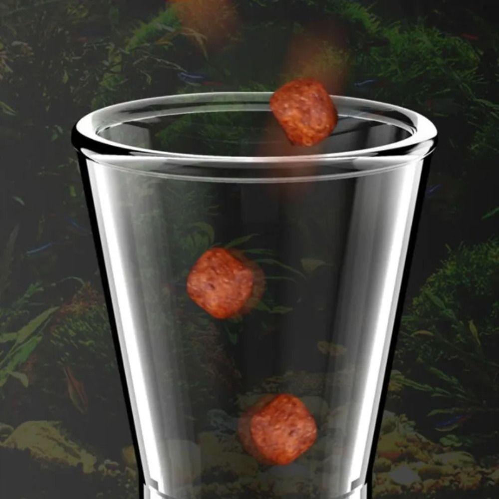 With Suction Cup Aquarium Fish Tank Feeder Set Transparent Shrimp Feeding Tube New Feeder Bowl