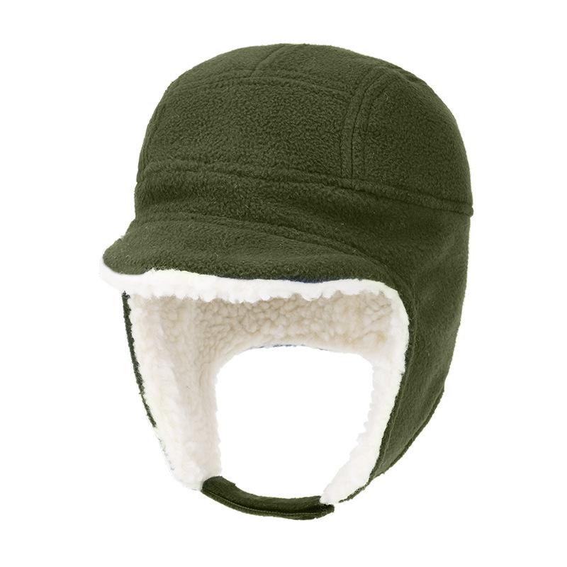 Winter New Boys and Girls Outdoor Skiing Windproof Thickened Lamb Wool Children's Ear Caps Thermal Cap