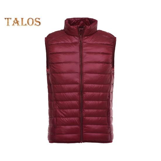 Unisexowa puchowa kamizelka bez rękawów ze stójką, jednolita kolorystycznie, zapinana na zamek, bawełniana kamizelka z kieszeniami, cienka, ciepła kamizelka, płaszcz