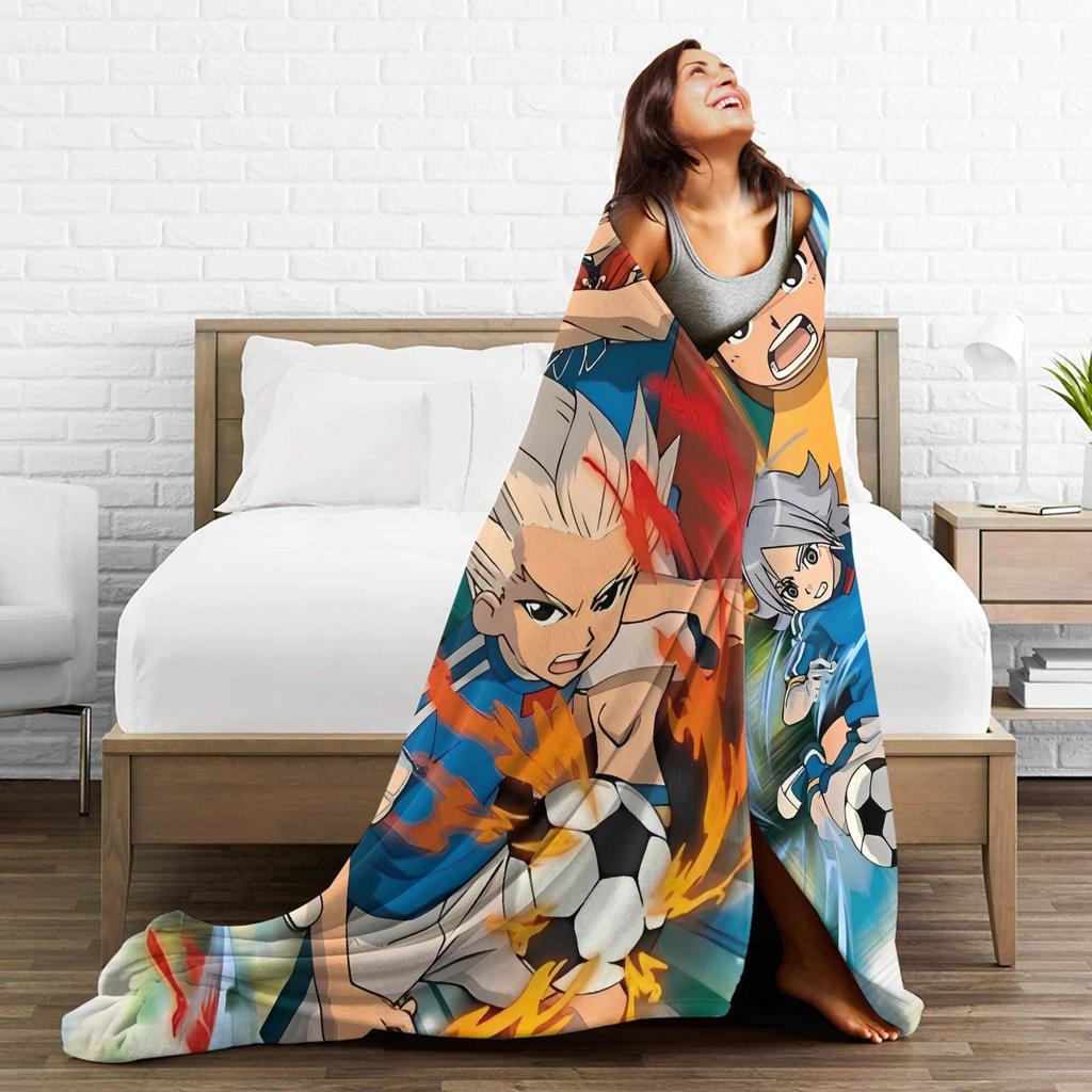 Inazuma Eleven Axel Blaz Gouenji  Super Soft Blanket  Plush Throw Blanket Pattern Couch Chair Flannel Bedspread Sofa Bed Cover