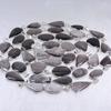 Natural Silver Sheen Obsidian Pendant Bulk Wholesale Bezel Pendant Necklace Making For Silver Jewelry Supply 925 Sterling Silver Pendant
