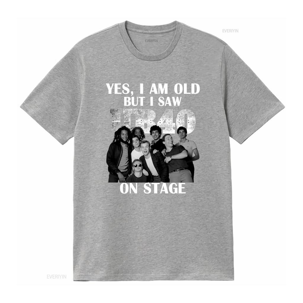 Maglietta da Concerto Ub40 Vintage Stile Streetwear Retrò Band Design Unico da Palco Cotone Comodo Vintage Lavato alla Moda