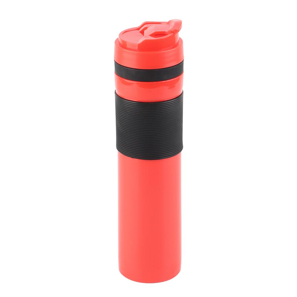 350ml Portable Coffee Press Bottle Tea Coffee Maker Drinking Water Cup for Travelling Black