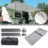 RV Camping Sunshade Awning With Keder Piping Attachment 3x2.4m Canopy Sun Sail Accessories For Caravan Motorhome Camper