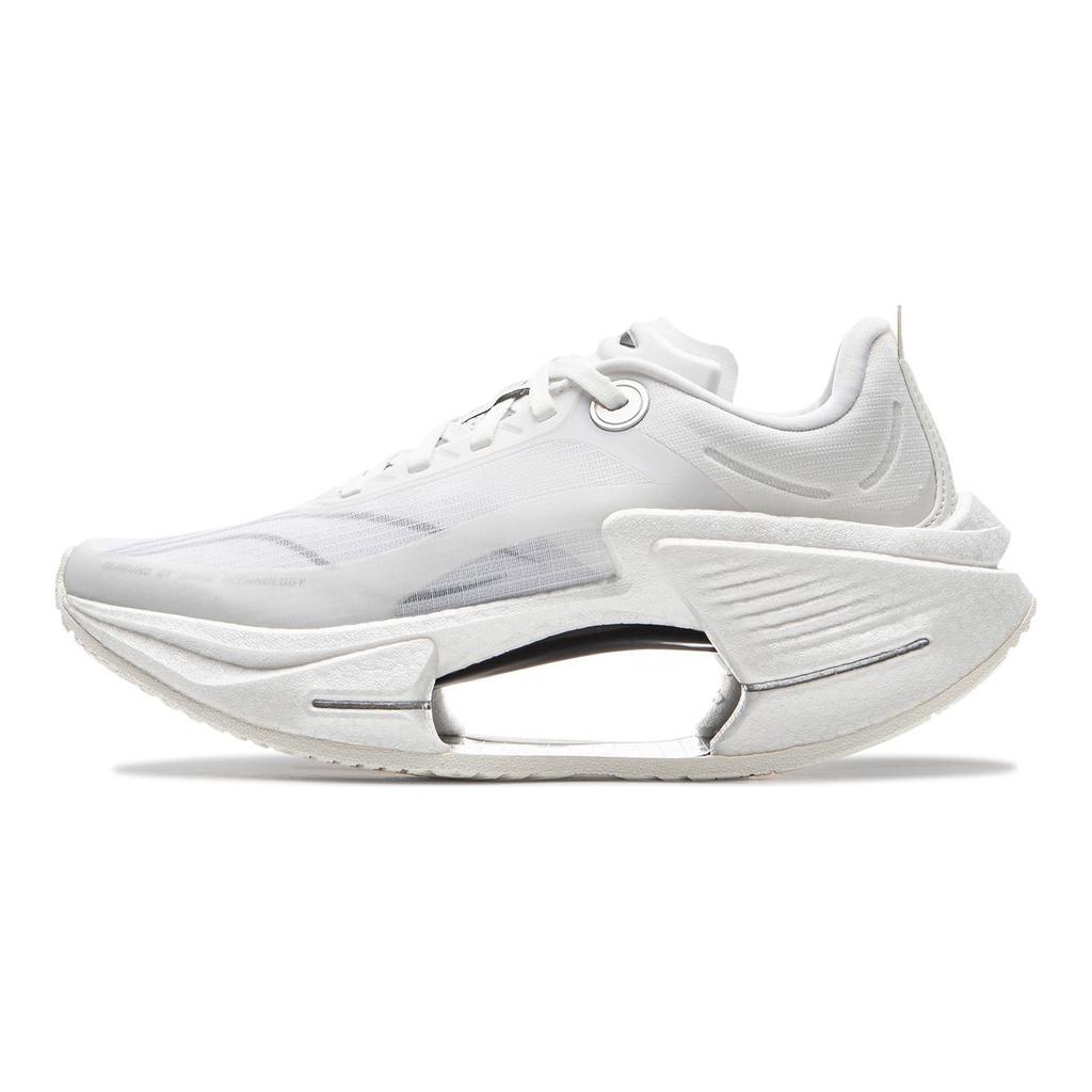 Li Ning Shadow 3 Essential Fabric Cushioning Support Rebound Low Top Casual Running Shoes Women's White ARRU006-3