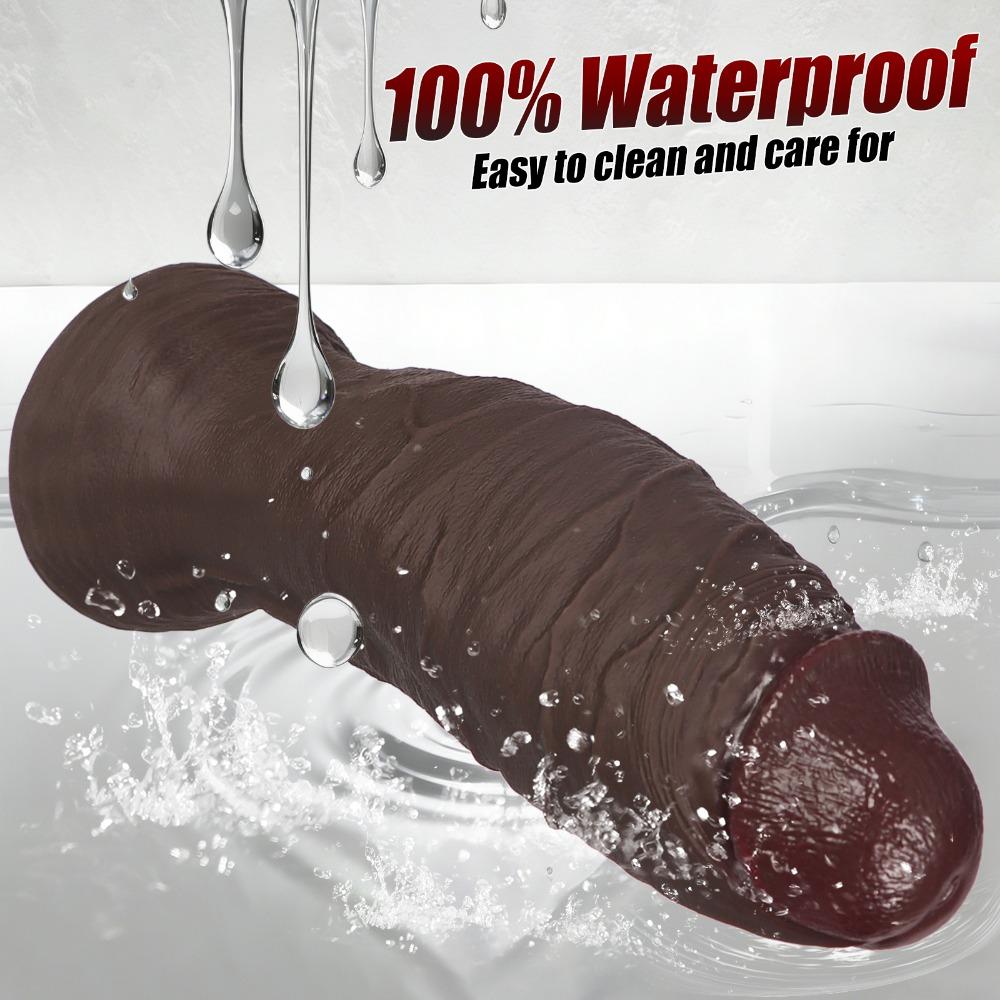 Niezwykle Miękki Silikon Płynny Realistyczny Dildo, Duży Rozmiar Zabawka Seksualna dla Dorosłych Kobiet