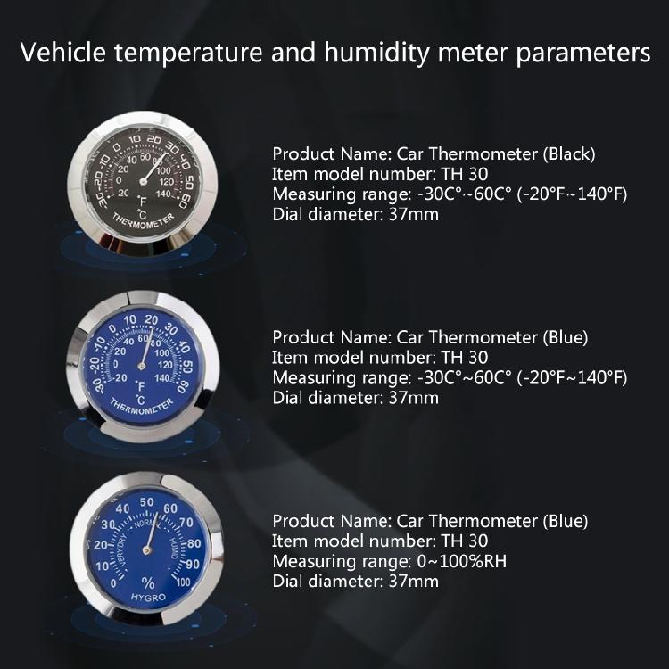 Car Interior Accessories Mini Hygrometer Thermometer Dashboard Ornament Car Part