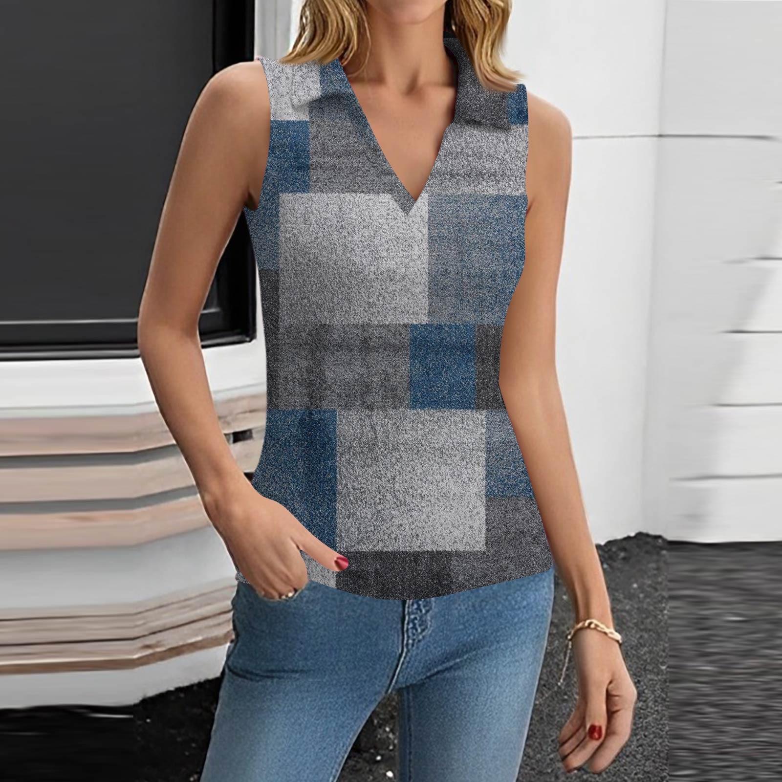

Women s Summer Fashion Casual Retro Floral Print V-Neck Sleeveless Top Skinny Tank Top XXL