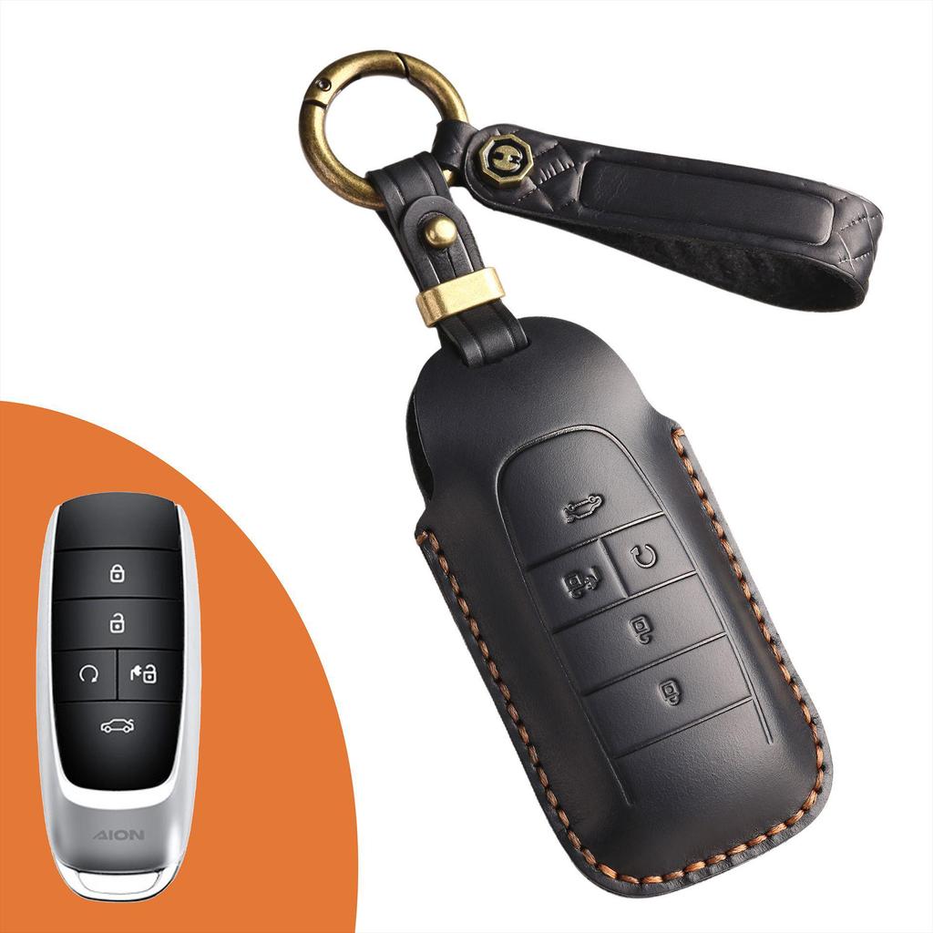 Retro Leather Key Cover for GAC Aion Y/S70/80