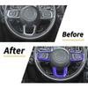 Steering Wheel Trim Cover Inner Decoration Accessories for Jeep Wrangler JL JLU