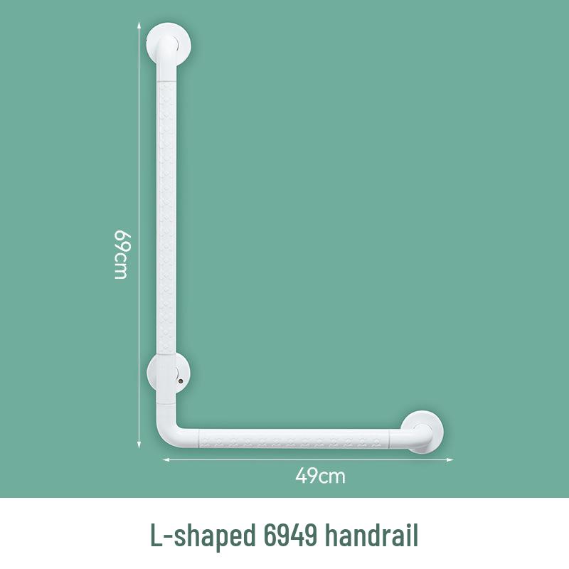 Anti-Slip L-Shaped Bathroom Handrail for Elderly and Disabled - Toilet Safety Handle